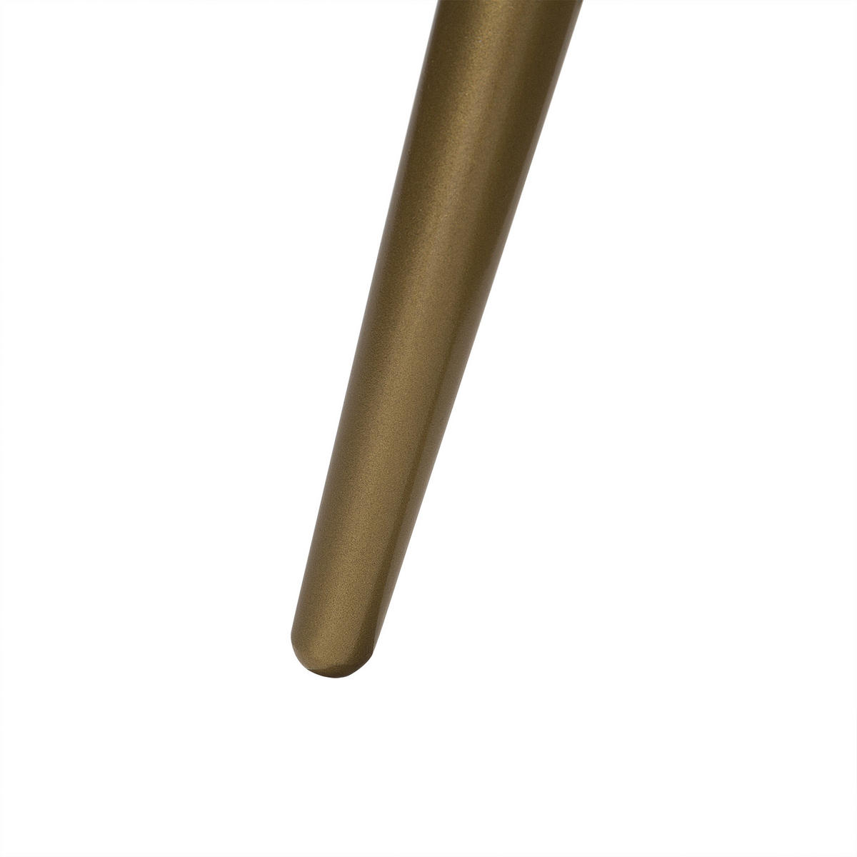 COUCHTISCH dunkler Holzfarbton/gold 61 cm Ramona - Dunkelbraun/Goldfarben, Holzwerkstoff (61/61/45cm) - Beliani
