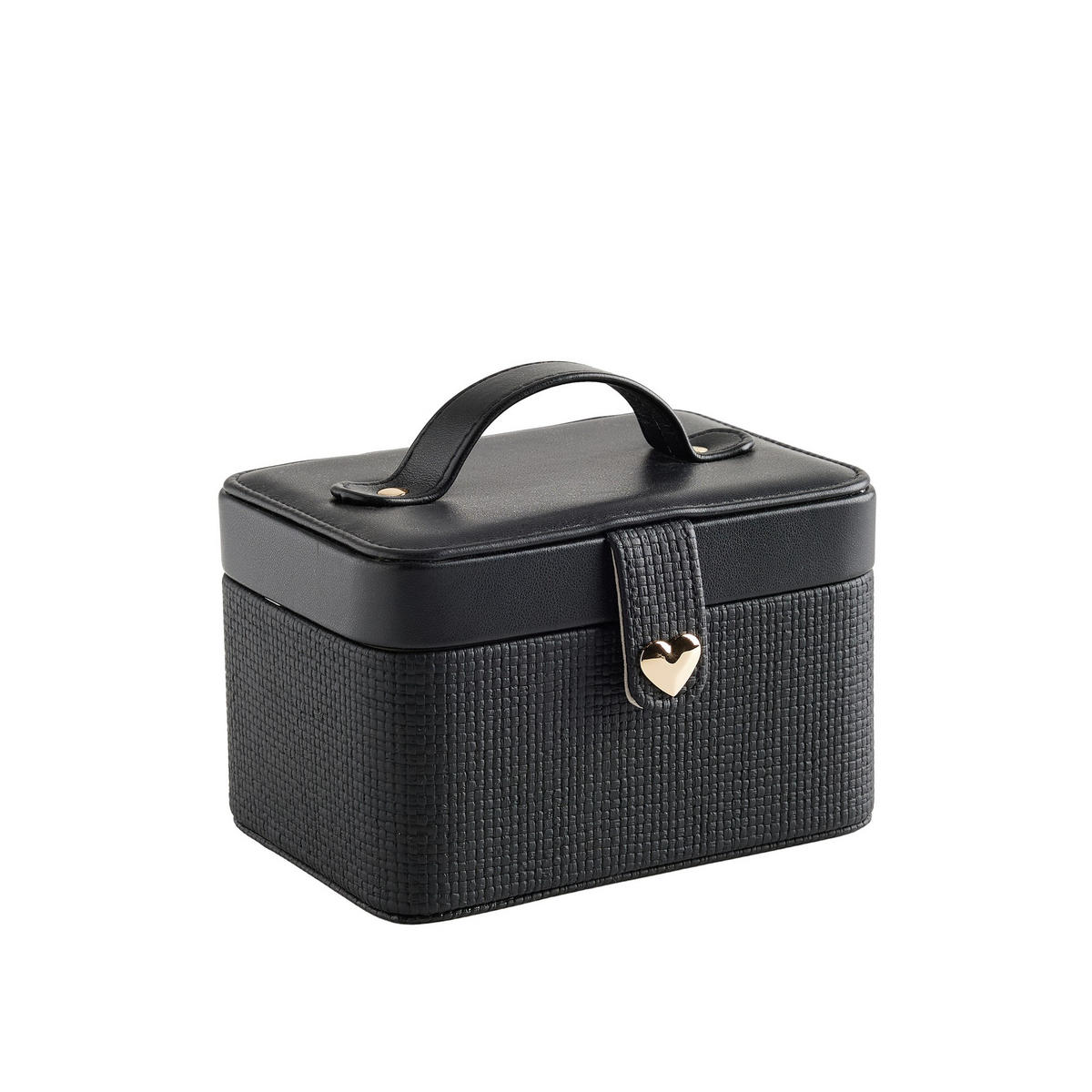 SCHMUCKKÄSTCHEN Bertie - Schwarz, Kunststoff (17/10.5/12.5cm) - home&you