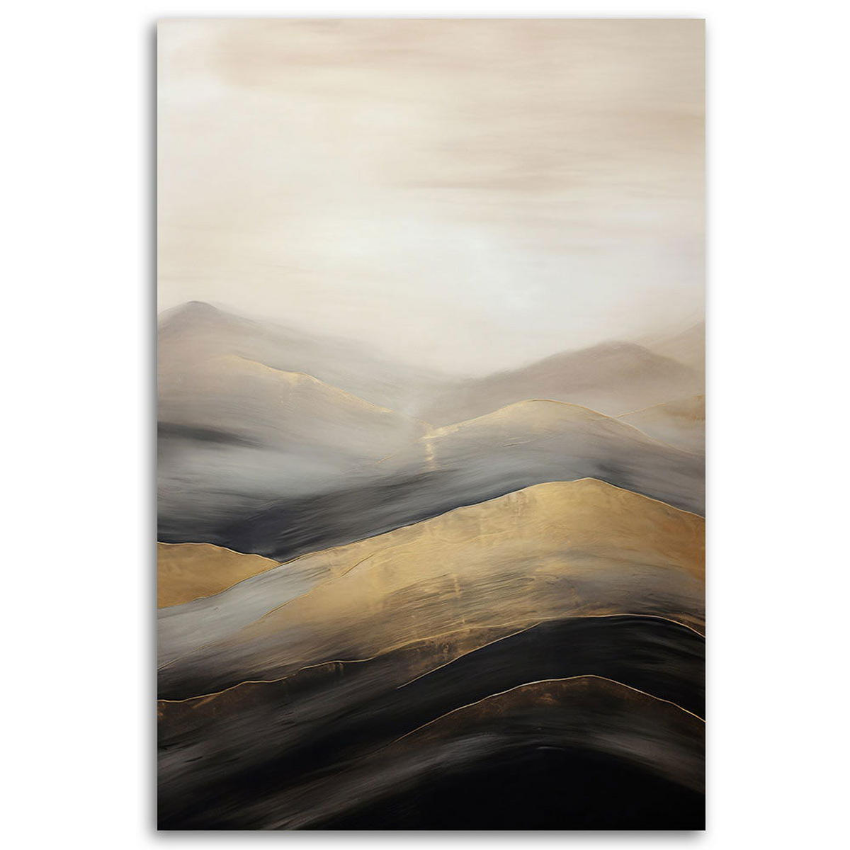 KUNSTDRUCK Gold 70/100 cm - Goldfarben, Textil (70/100cm) - KUNSTLOFT
