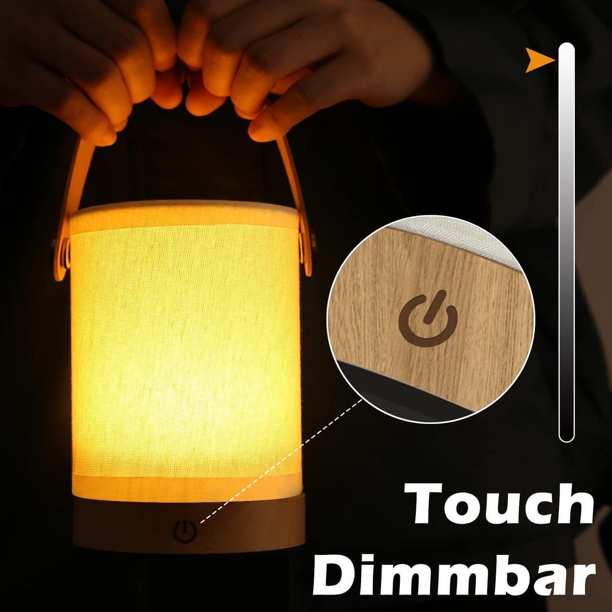 LED-TISCHLEUCHTE Handtasche 10/10/15 cm - Weiß, Holz (10/10/15cm) - Nettlife