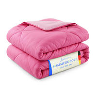 SOMMERBETT Steppbett leicht Pink 135x200 cm - Pink, Textil (135/200cm) - Bestlivings