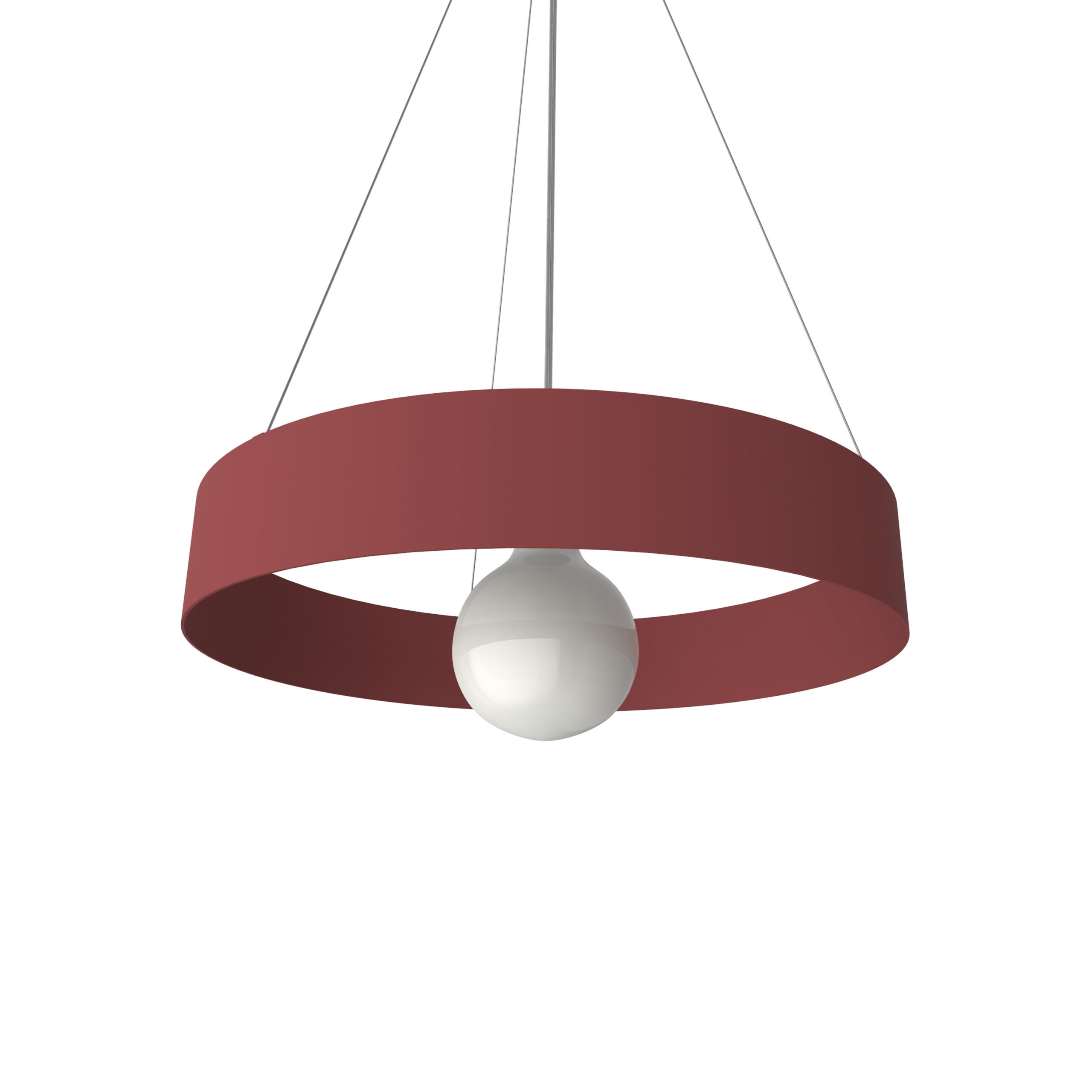 HÄNGELEUCHTE - Rot, Metall (40/40/6cm) - Lumicom