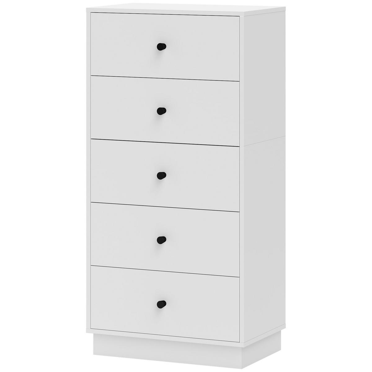 KOMMODE DE-09059 Weiß - Weiß, Holzwerkstoff (47/95/29cm) - ComfortXL