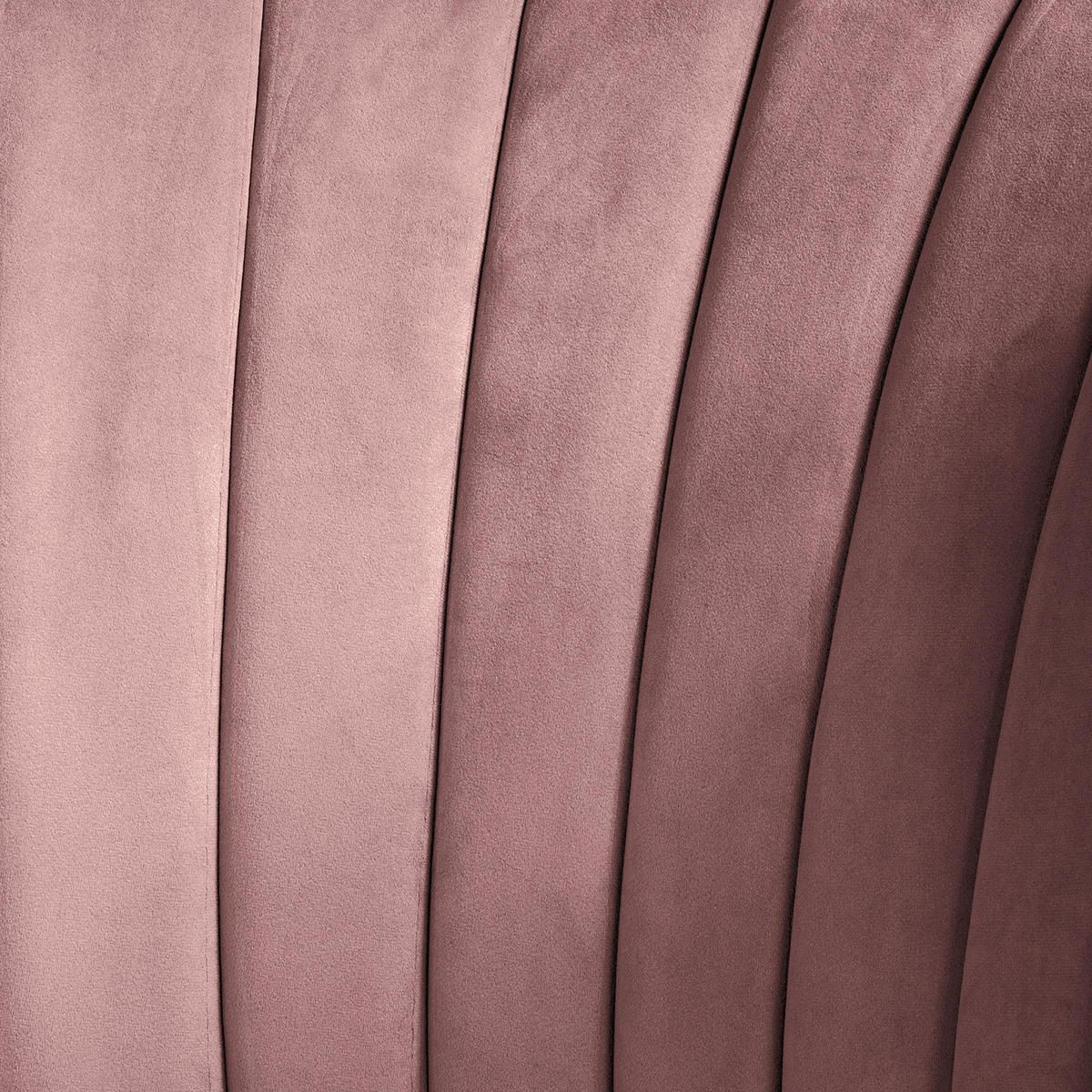 SESSEL - Samt - Mauve/Braun, Birkenholz/Textil (61/81/66cm) - home24