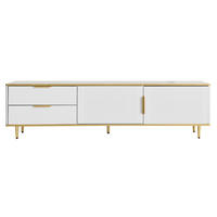 TV-BOARD Weiß 175/40/45 cm - Weiß, Holzwerkstoff (170/45/37cm) - PANGIVO