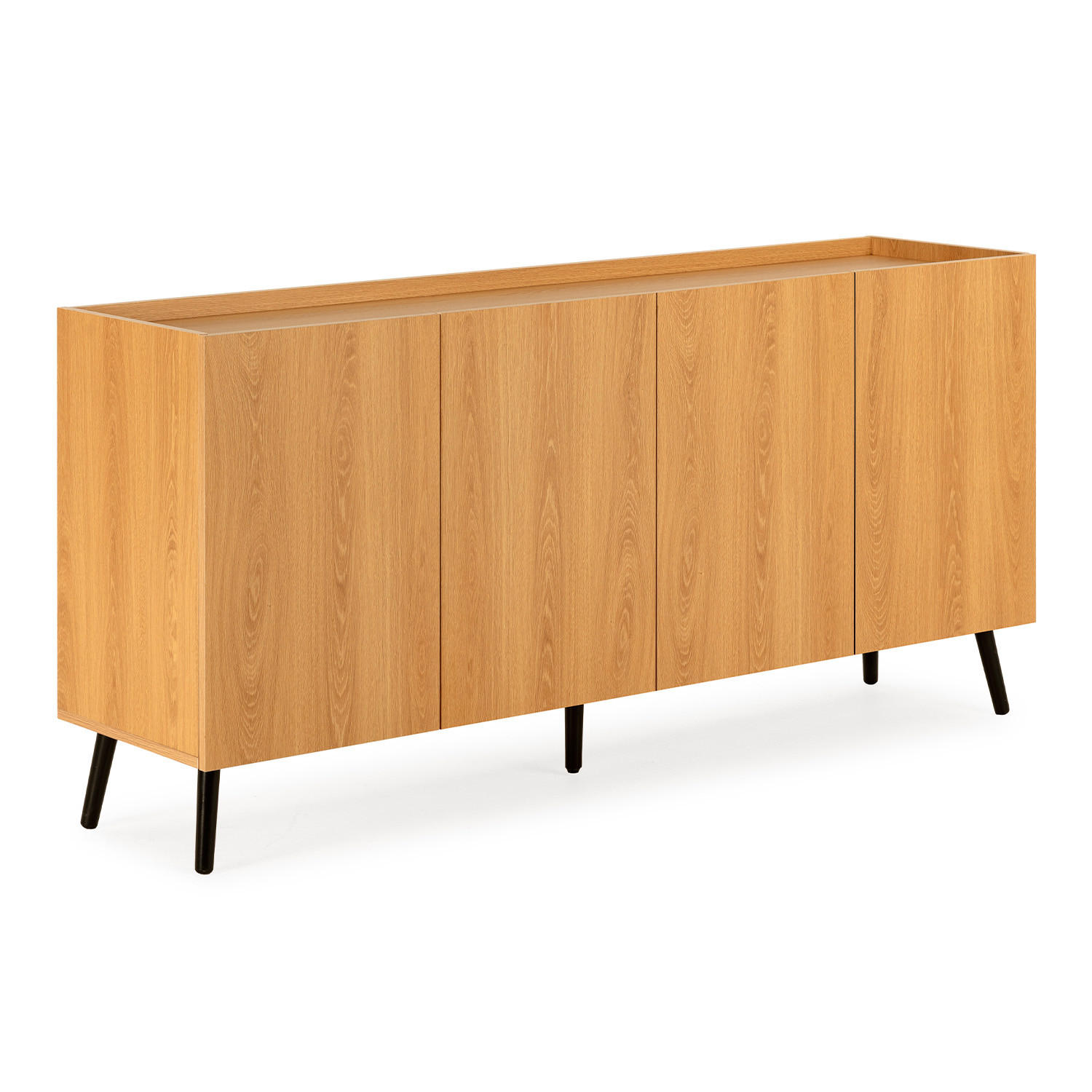 SIDEBOARD Siren 4 türen Eichenfarbe - Honigeiche, Holzwerkstoff (160/76/40cm)