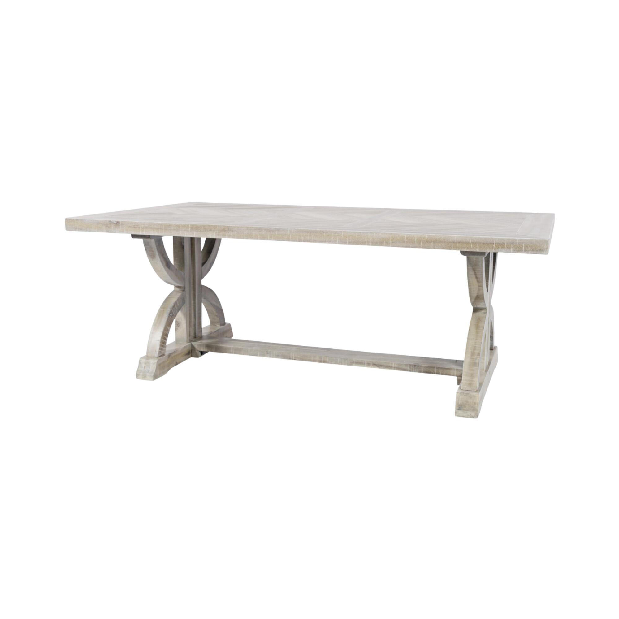 ESSTISCH AVOLA Beige 127x71x47 cm - Beige, Holz (71/127/47cm) - FURNLUX