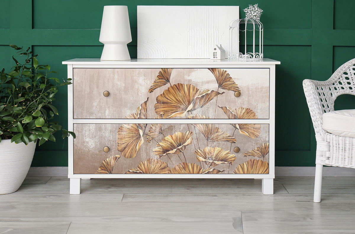 MÖBLAUFKLEBER 100x50 cm beige - Cognac, Kunststoff (100/50/0.1cm) - Wallfluent