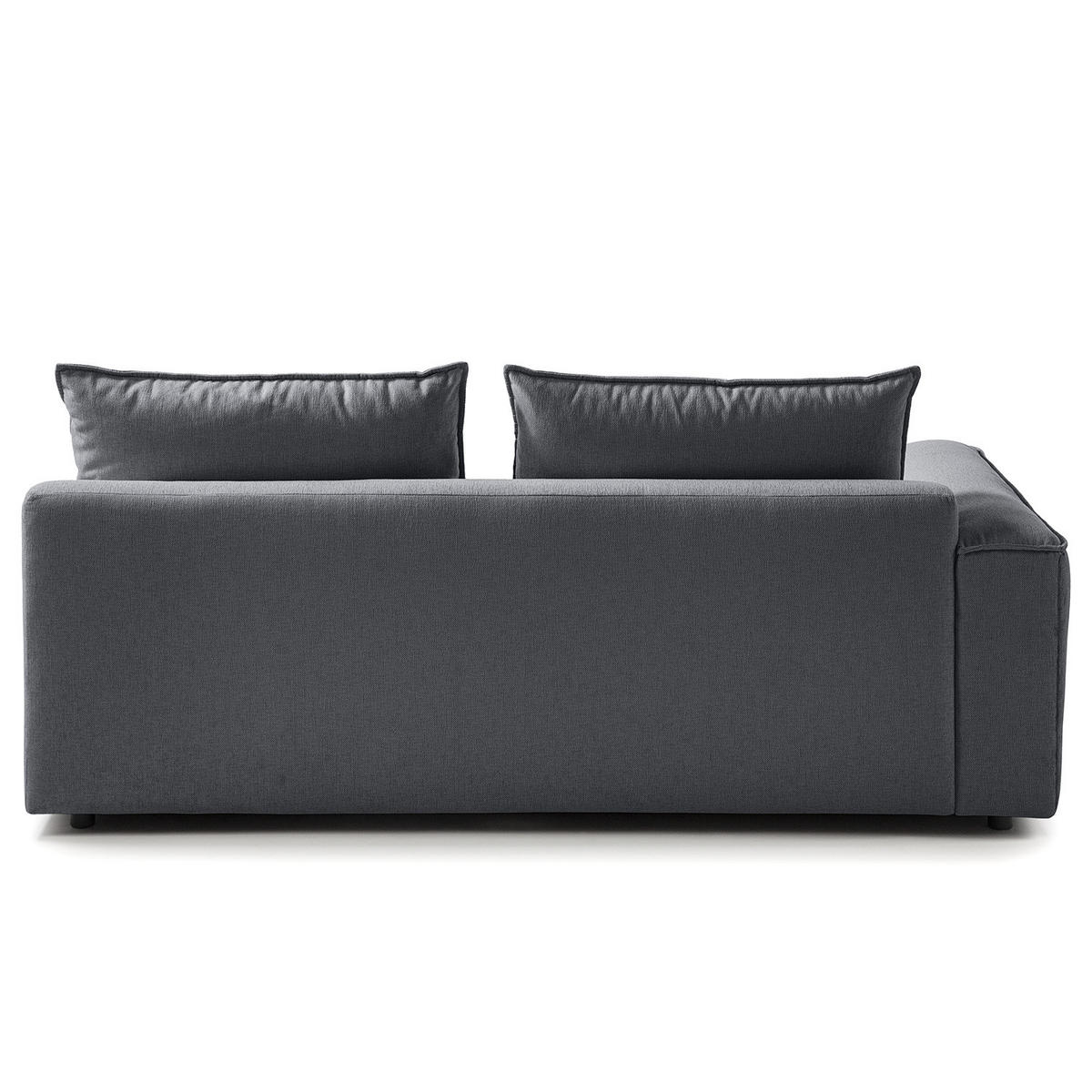 2,5-SITZER SOFA - modular - Schwarz/Grau, Holz/Kunststoff (189/80/99cm) - home24