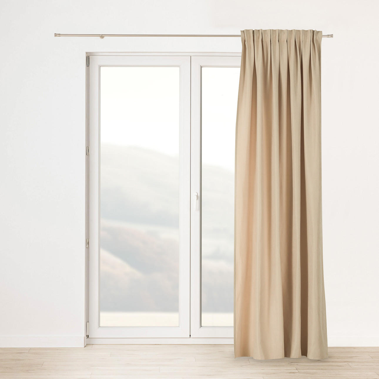 FERTIGVORHANG mit Schlaufenband beige 140 x 280 cm - Beige, Textil (140/280/1cm) - Dekoria