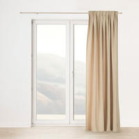FERTIGVORHANG mit Schlaufenband beige 140 x 280 cm - Beige, Textil (140/280/1cm) - Dekoria