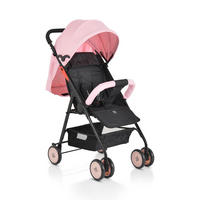KINDERWAGEN Capri rosa Sicherheitsgurt, Rückenlehne verstellbar - Rosa, Metall (75/48/100cm) - Moni