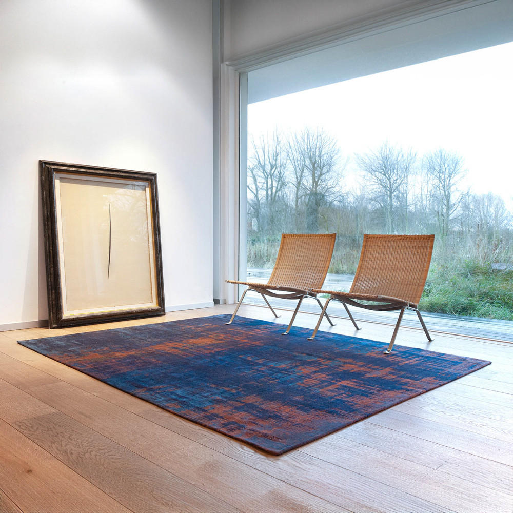 TEPPICH Sunset Blue Atlantic 170/240 cm - Schwarz, Textil (170/240cm) - Louis De Poortere
