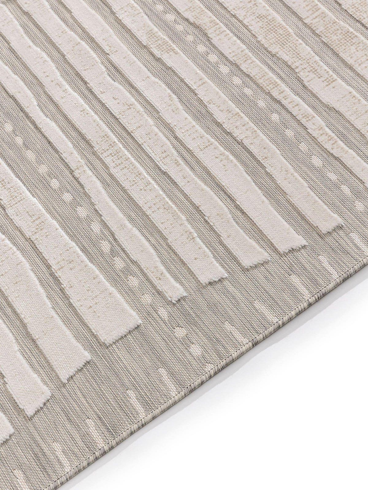 OUTDOORTEPPICH Flora Beige 120x170 cm - Creme, Kunststoff (120/170cm) - benuta