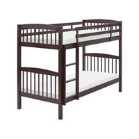 HOCHBETT Kiefernholz 90/200 cm Dunkelbraun Revin - Braun, Holz (90/200cm) - Beliani
