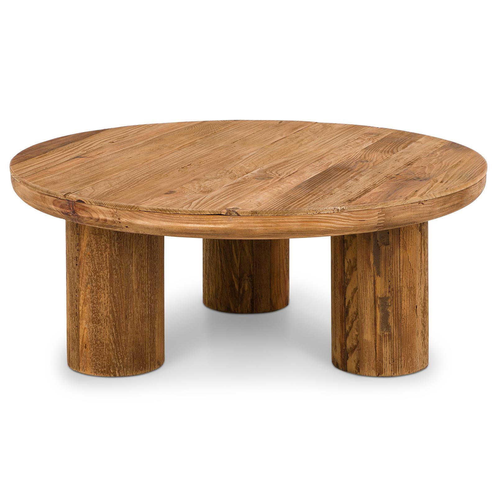 COUCHTISCH SAKATA natur - Naturfarben, Holz (90/90/36cm) - IDIMEX