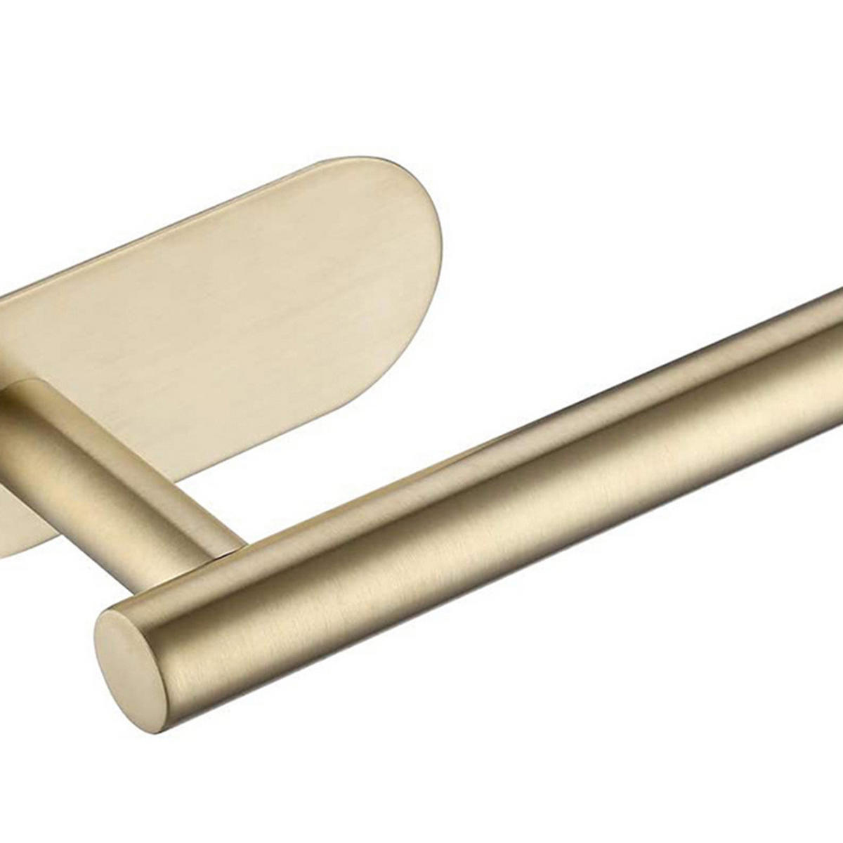 TOILETTENPAPIERHALTER 16/8/4.5 cm Selbstklebend Edelstahl Gold - Goldfarben, Metall (16/4.5/8cm) - Livingandhome