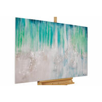 ACRYLBILD HANDGEMALT 120/80 cm - Blau, Holz/Textil (1.84/80cm) - KUNSTLOFT