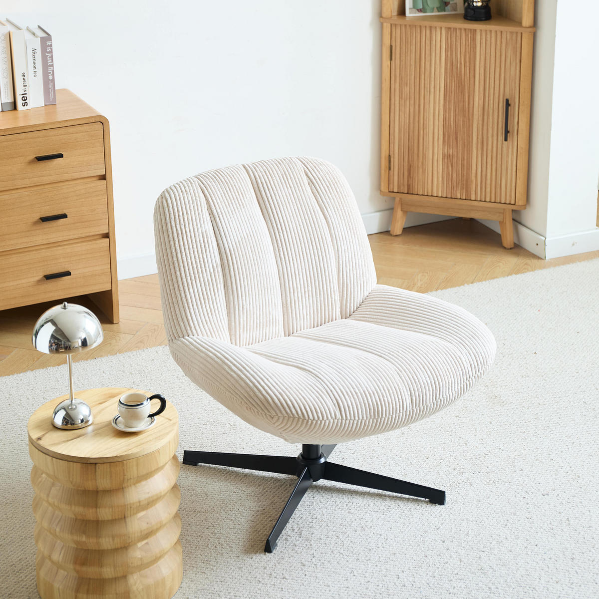 SESSEL Kord Beige - Beige, Textil (74/82/73cm) - Nordlys