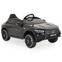 ELEKTROAUTO Mercedes-AMG CLA 45 schwarz 45 Bluetooth Fernbedienung vier Motoren - Schwarz, Kunststoff (110/52/45cm) - Moni