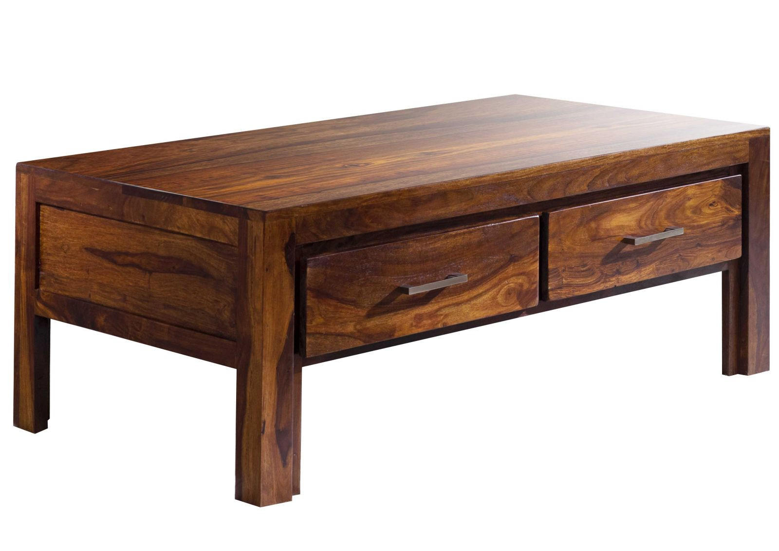 COUCHTISCH Sheesham 115x65x45 braun lackiert METRO LIFE #105 - Braun, Holz (115/65/45cm) - Massivmoebel24