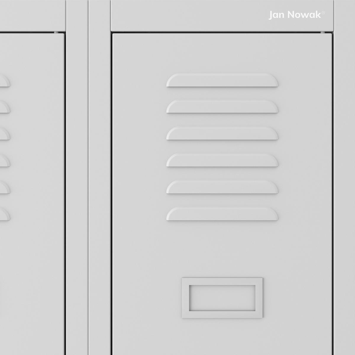 UMKLEIDESCHRANK KACPER II - Grau, Metall (60/180/50cm) - Jan Nowak