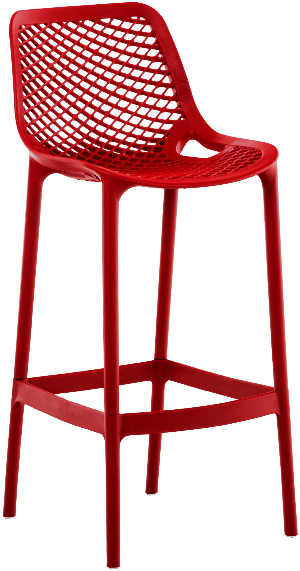 BARHOCKER Kunststoff Rot - Rot, Kunststoff (45/105/53cm) - CLP