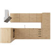 WINKELKÜCHE 330 x 210 cm Langen K53-M330 in Astiran Eiche - Eiche Artisan, Holz (330/212/210cm)