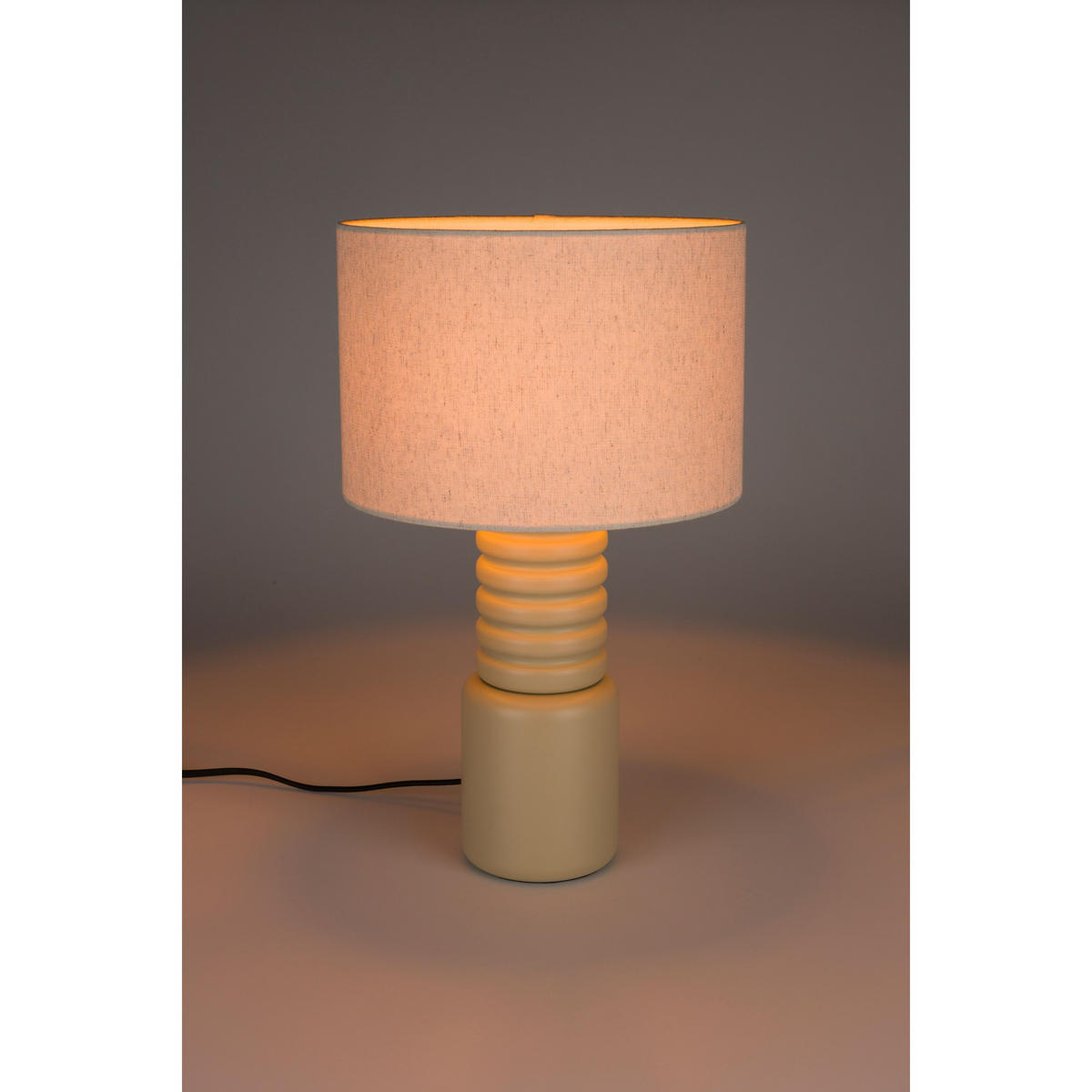 TISCHLAMPE Six Beige - Beige, Metall (30/30/50cm) - Zuiver