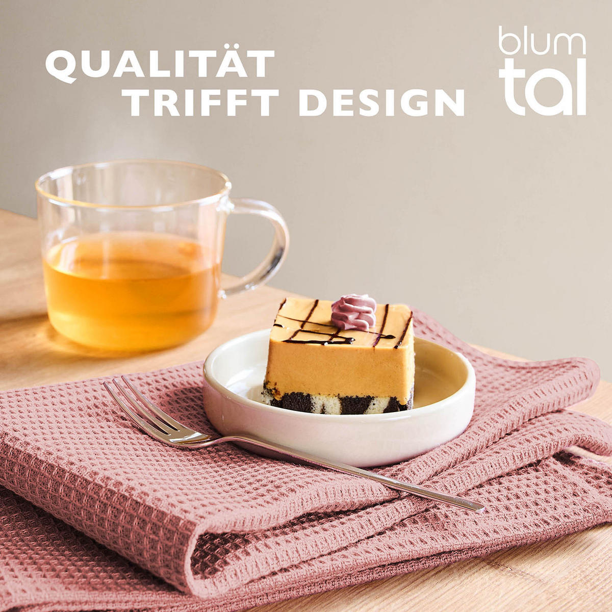 GESCHIRRTÜCHER Frigg 10er-Set, 30/30 cm, Blau - Blau, Textil (30/30cm) - Blumtal