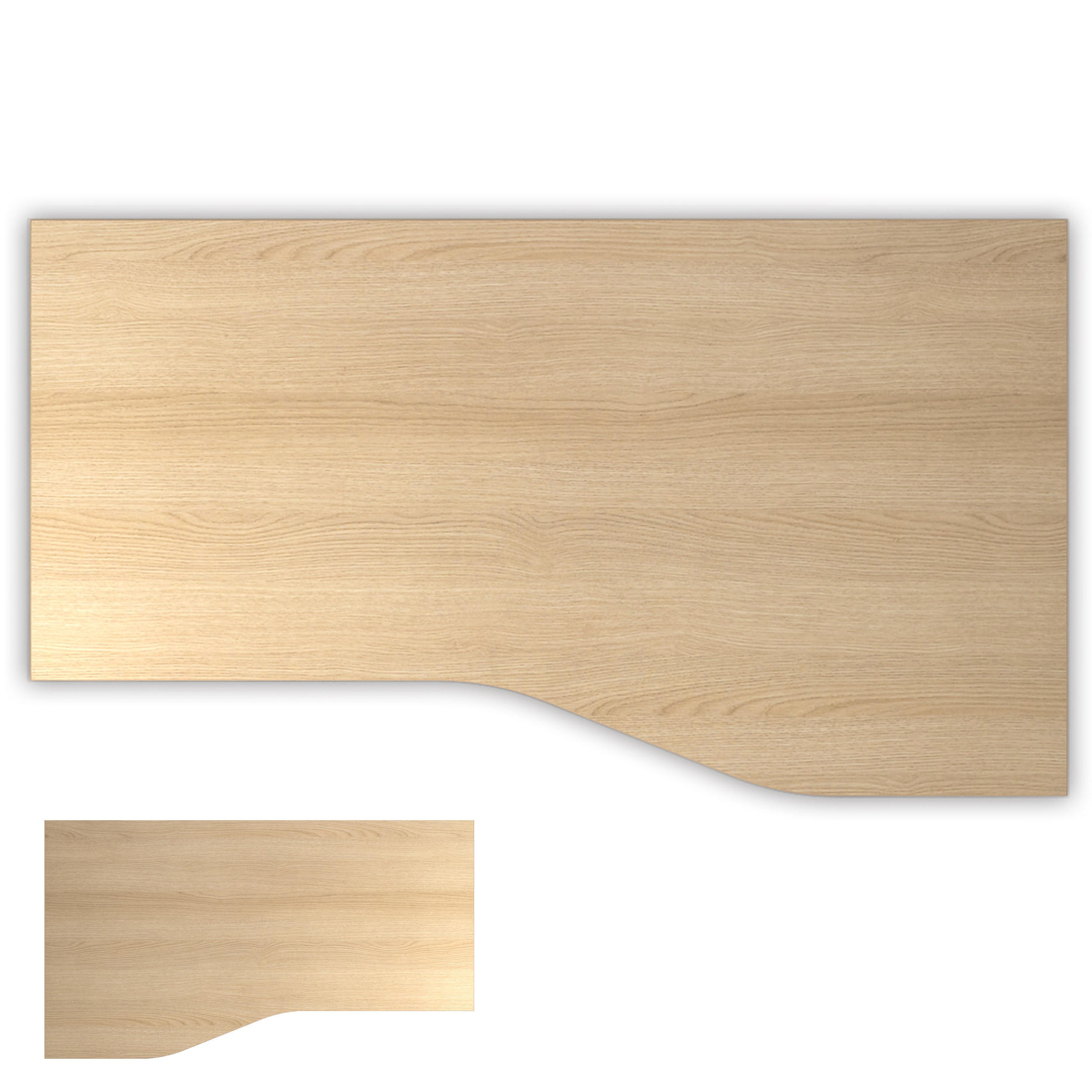 bümö Schreibtischplatte Eiche 180x2.5x100 cm