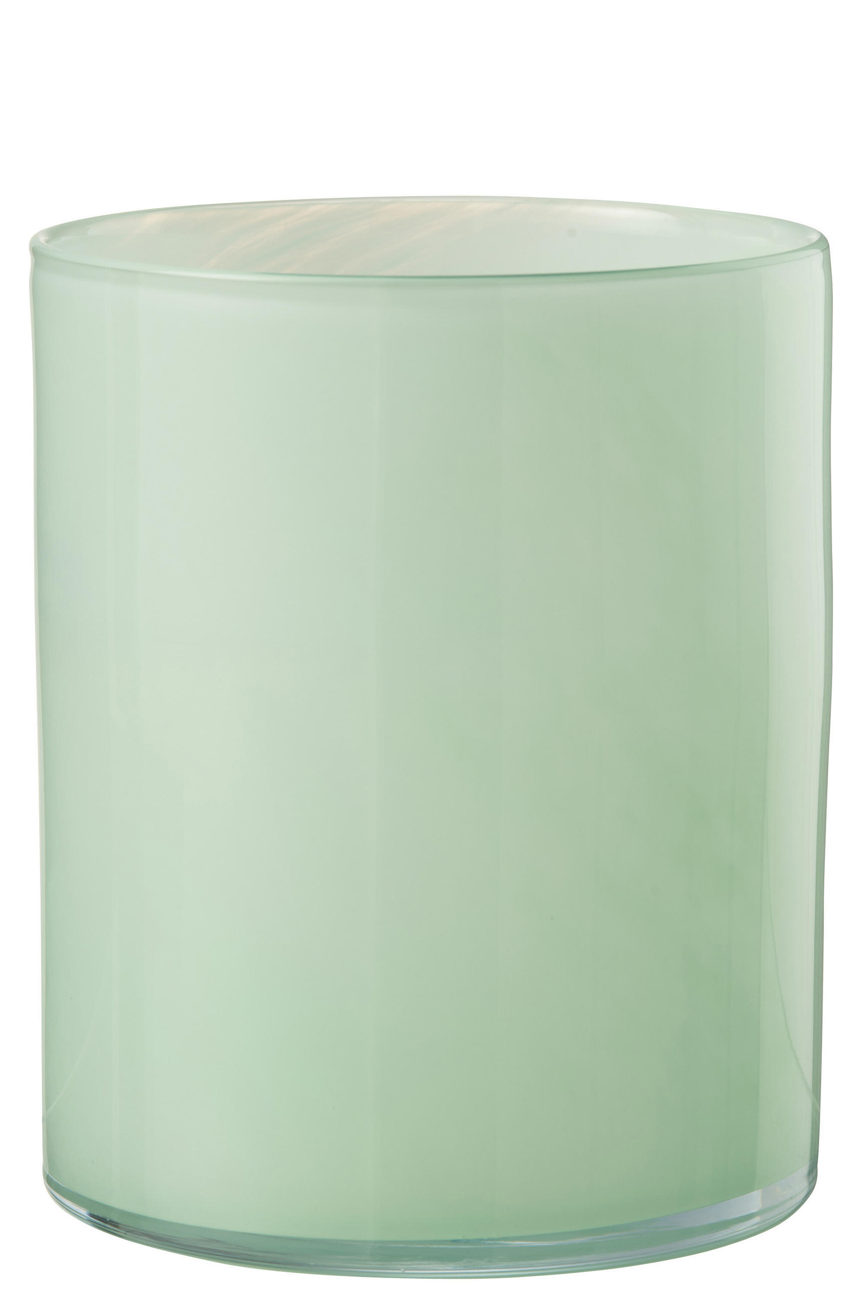 KERZENHALTER JADE - Glas - Grün - L - Mintgrün, Glas (15/18cm) - J-Line