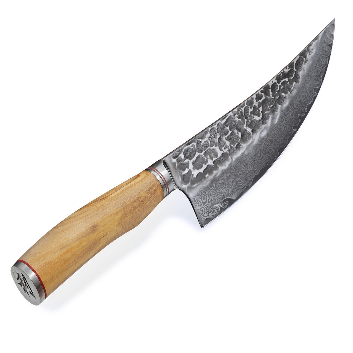 WIEGEMESSER 20 cm - Braun, Leder/Holz (35cm) - Wakoli