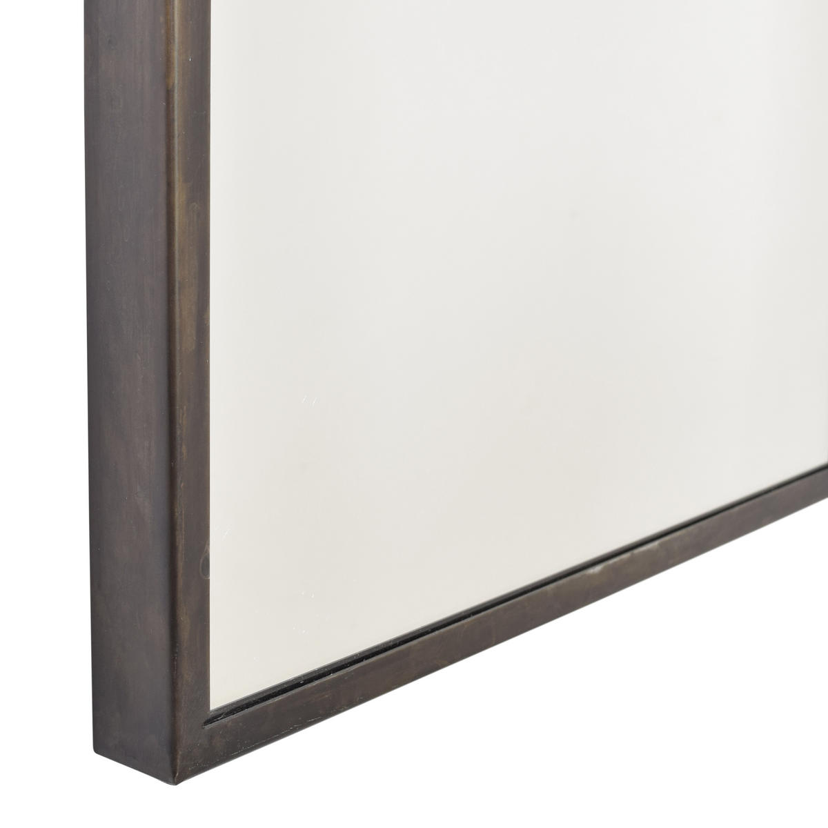 WANDSPIEGEL Rimo Schwarz - Messingfarben, Metall (40/120/4cm) - LOFT42