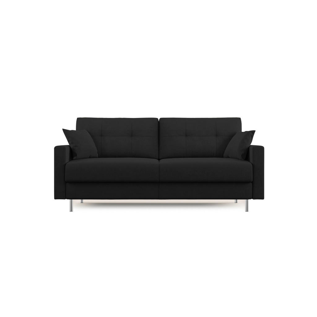 Thumbnail - Divani.store Schlafsofa, Schwarz, Textil, 208x97x96 cm, Wohnzimmer, Sofas & Couches, Schlafsofas