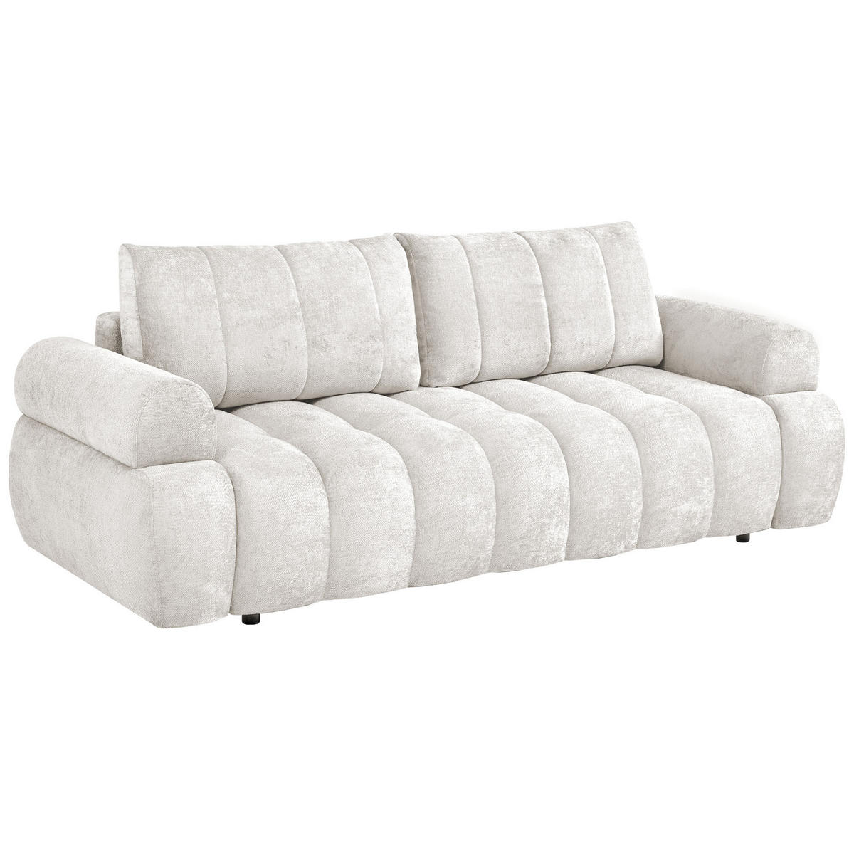 ROZKLÁDACÍ POHOVKA Mavi, 3místná s funkcí spaní, ložná plocha 195x145 cm, krémová - krémová, textil (255/100/110cm) - Beautysofa