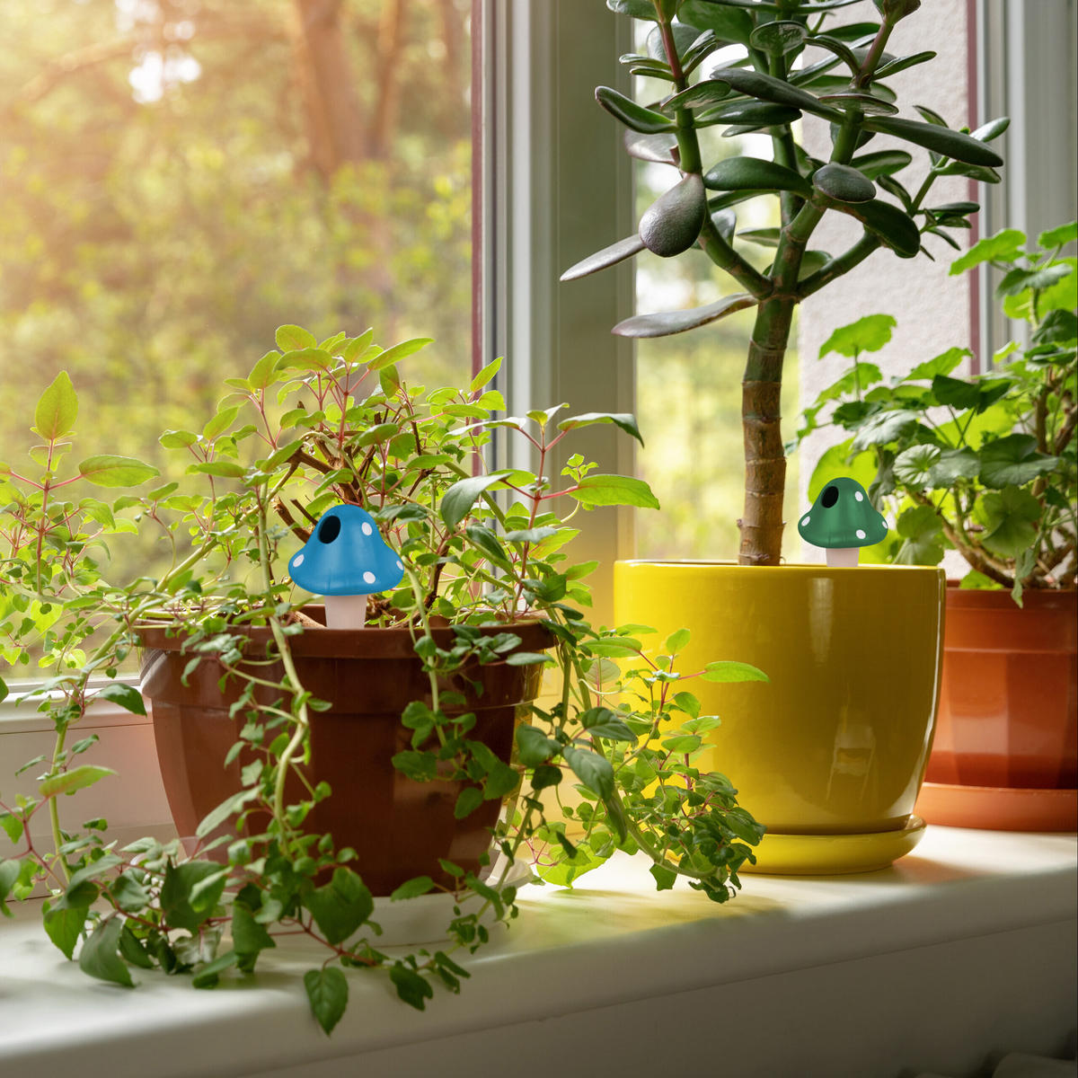 4XTONKEGEL - Multicolor, Keramik (8.5/16/8.5cm) - Relaxdays