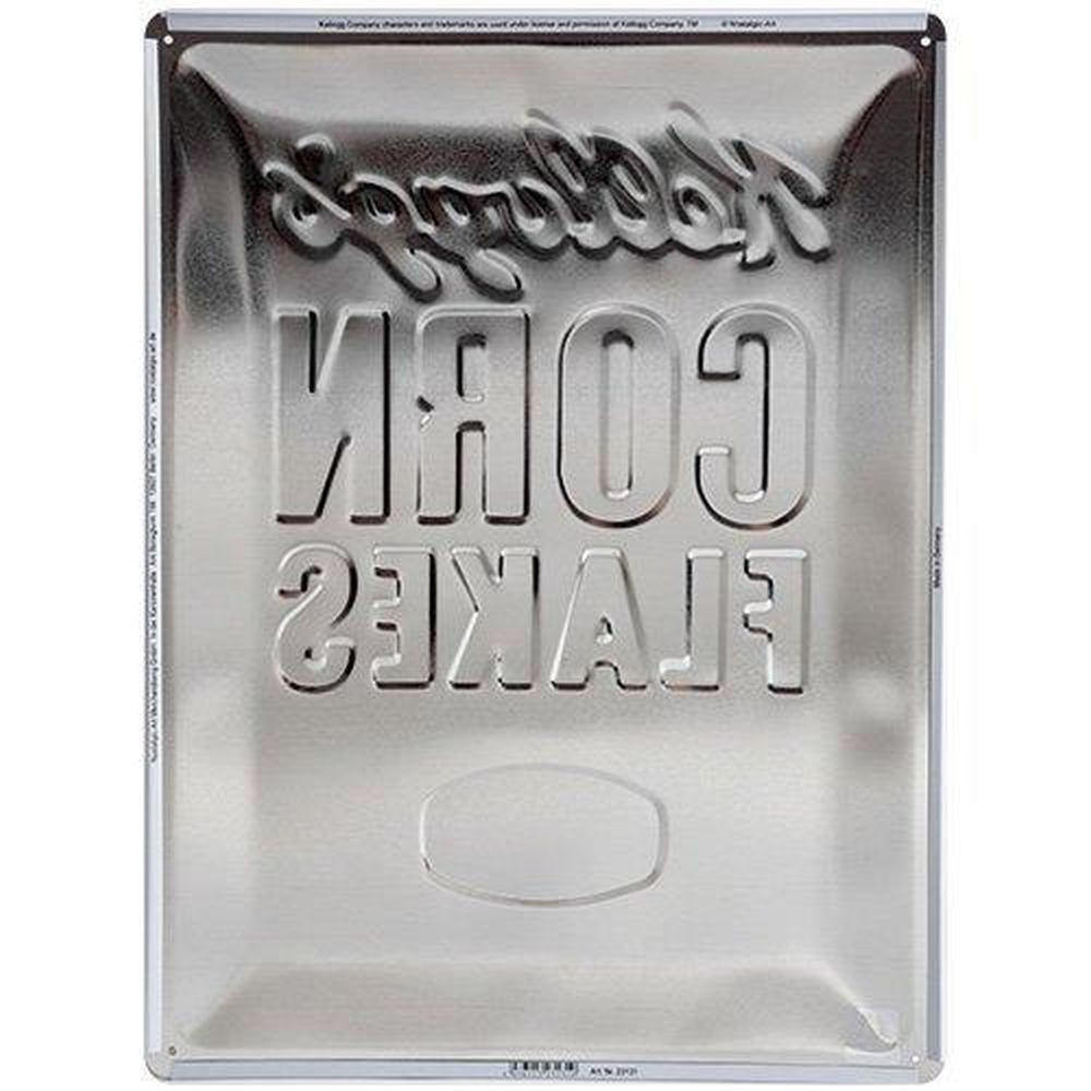 BLECHSCHILD 30/40 cm Kellogg's CornFlakes Retro Package - Multicolor, Metall (30/40/0.2cm) - Nostalgic-Art