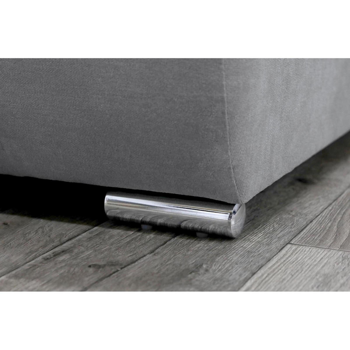 ROZKLÁDACÍ pohovka Draco 3místná, s úložným prostorem, šedá - šedá, textil (240/85/110cm) - Beautysofa