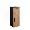 MIDISCHRANK Irma Goldkraft Eiche 30 x 81 cm - Anthrazit/Eiche Wotan, Holzwerkstoff (30/81/30cm) - Vicco