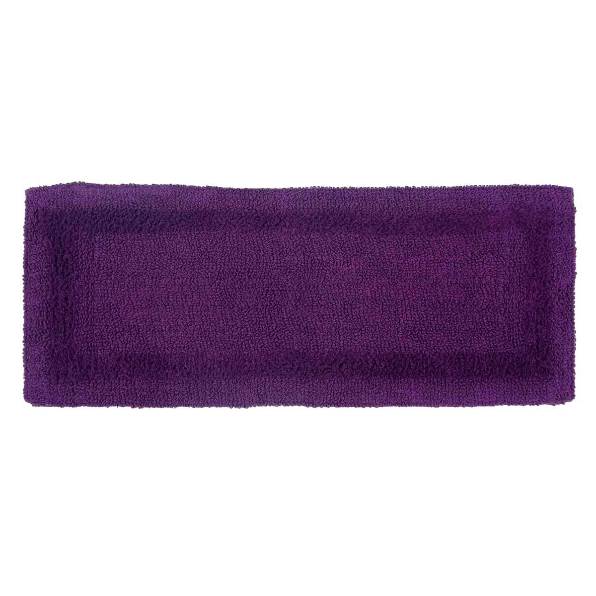 BADEMATTE 40/100 cm, 100% Baumwolle, wendbar - Lila, Textil (40/100cm) - Homescapes
