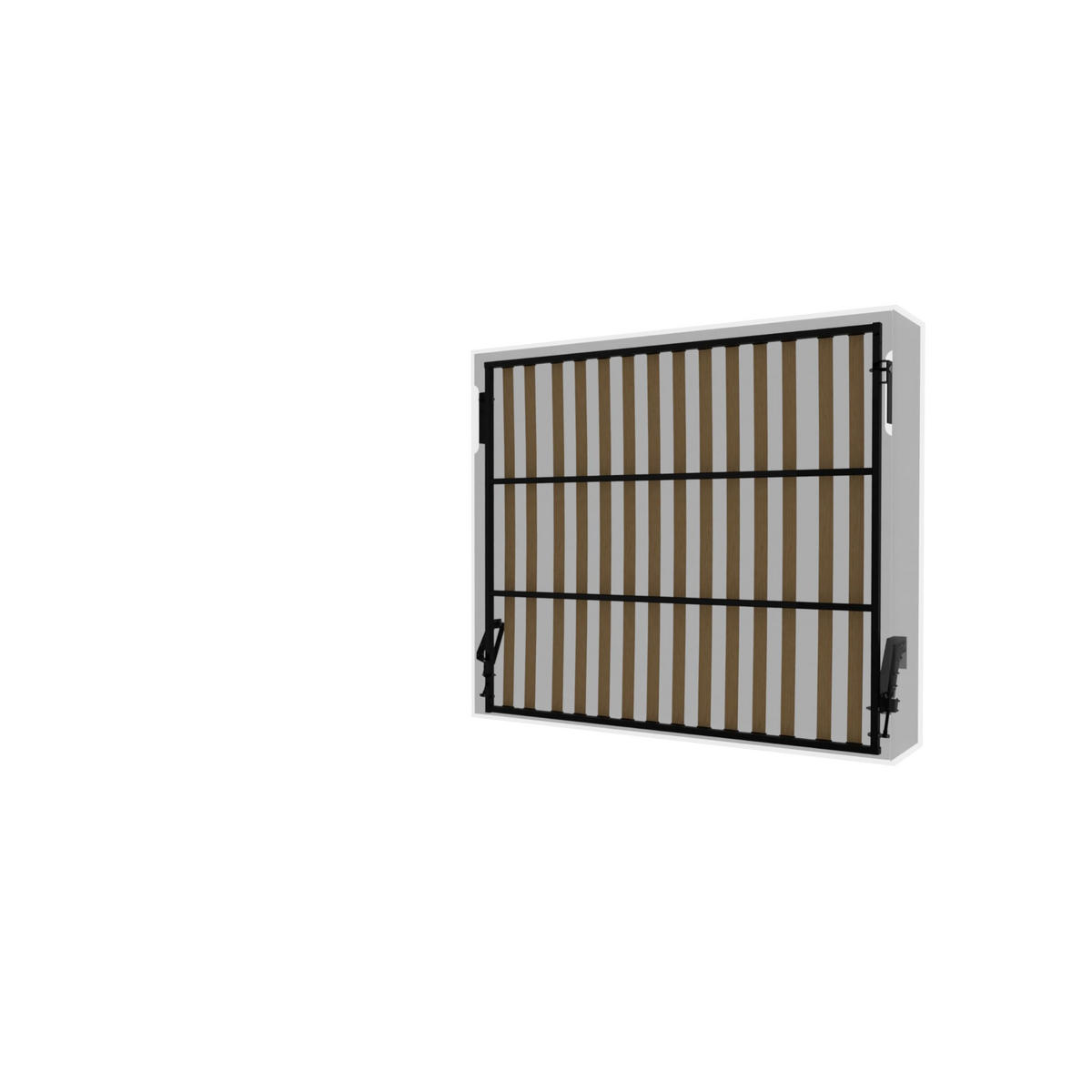 SCHRANKBETT Morphy Einbaubares 200x180 Horizontal - Weiß, Holz/Metall (200/180cm) - WallBedKing
