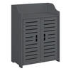 BADEZIMMERSCHRANK Trosa - Dunkelgrau, Kunststoff (45/62/25cm) - [en.casa]