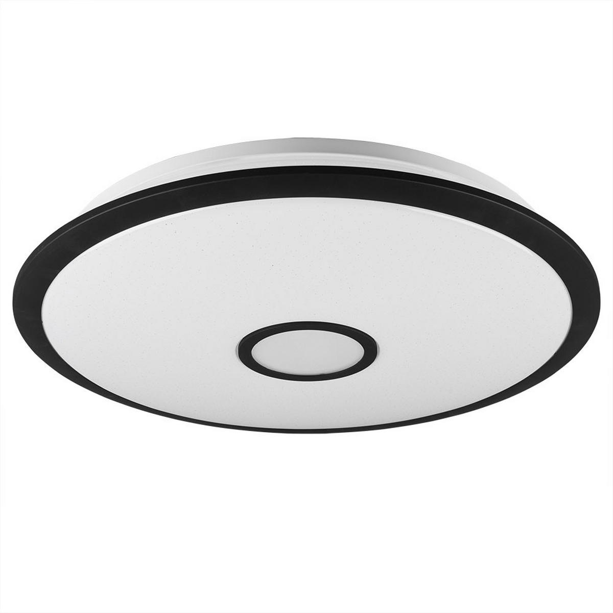 LED DECKENLEUCHTE Kunststoff Schwarz matt - Schwarz, Kunststoff (65/65/10cm)