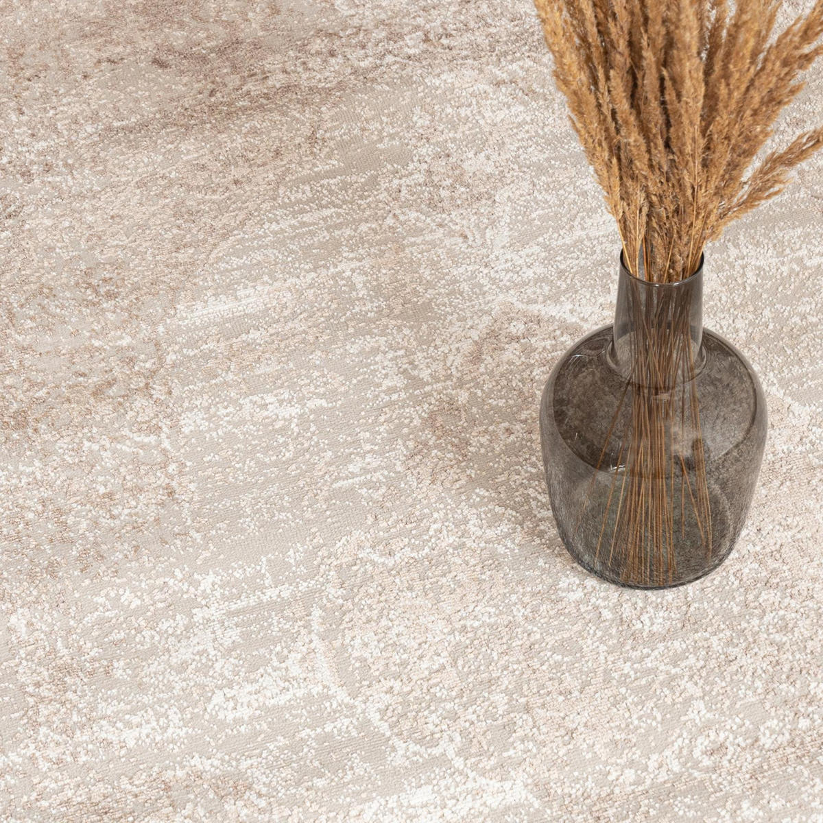 TEPPICH Beige Modern Vintage - Kurzflor Rechteckig Stilvoller - Creme - 160 x 230 cm - Beige, Textil (160/230cm) - Mazovia