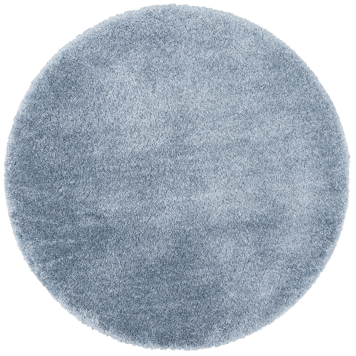 LUXUS HOCHFLOR SHAGGY TEPPICH DREAM RUND - Blau, Textil (100/100cm) - Snapstyle