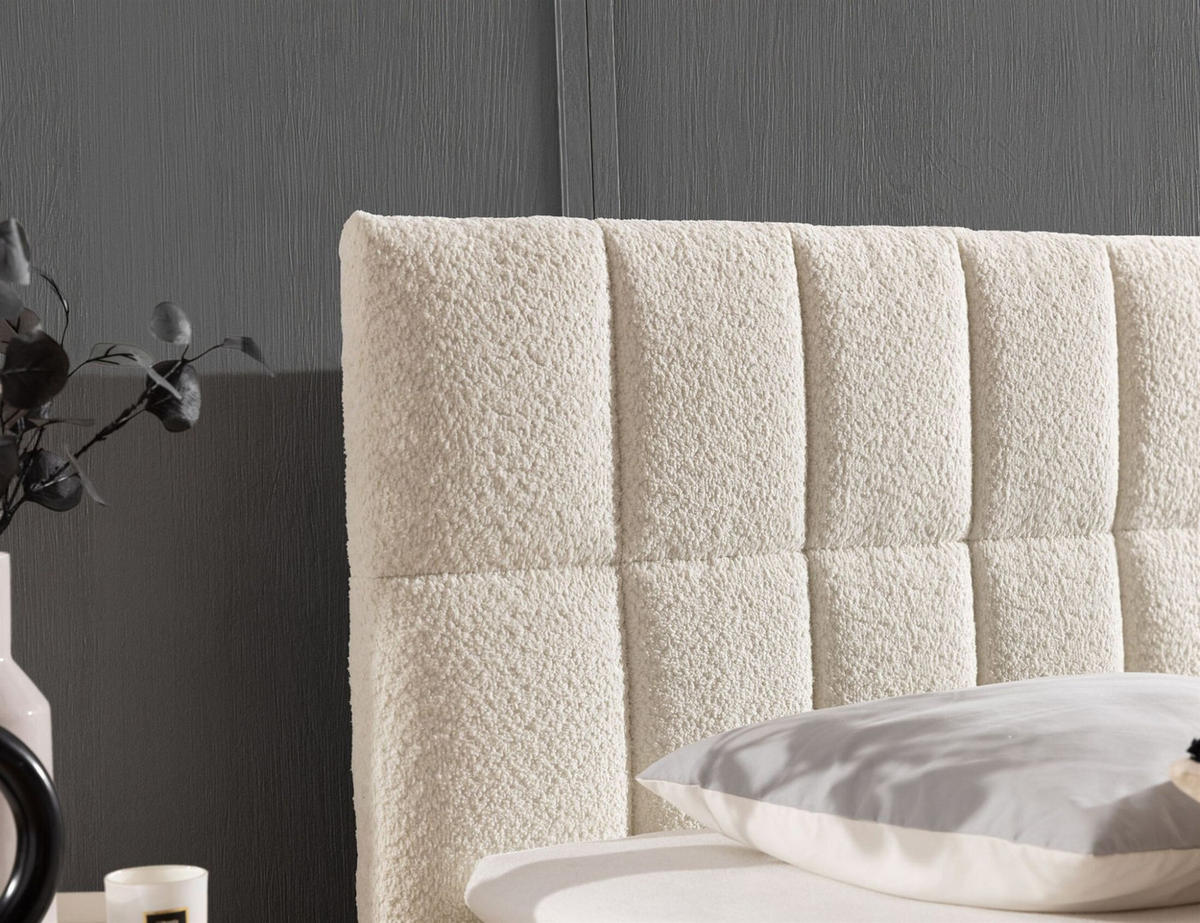 BOXBETT Dominga Premium - Creme, Holzwerkstoff/Textil (160/200cm) - Fun Möbel