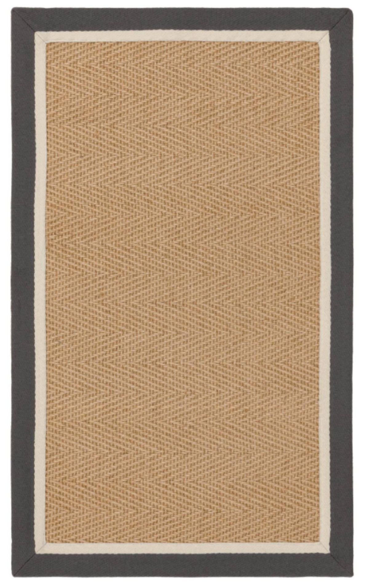 TEPPICH modern Wohn-/Schlafzimmer Naturfaser DORO Grau 45x75 cm - Grau, Naturmaterialien (45/75cm) - Novatrend