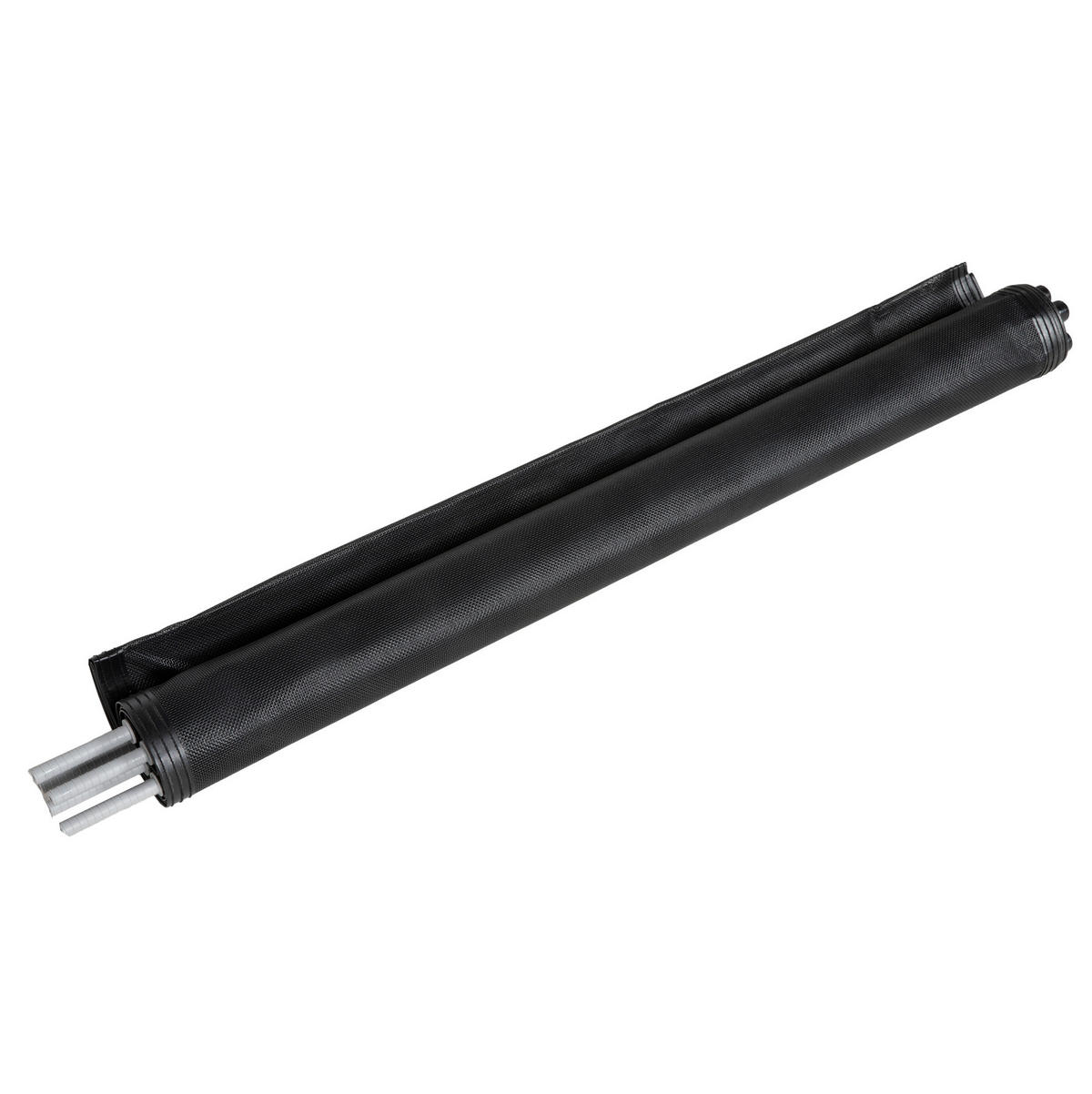 SICHTSCHUTZZAUN Poolzaun 365/2,5/126 cm schwarz aus Aluminium mit Steckfuß - Schwarz, Metall (2.5/126cm) - OKWISH