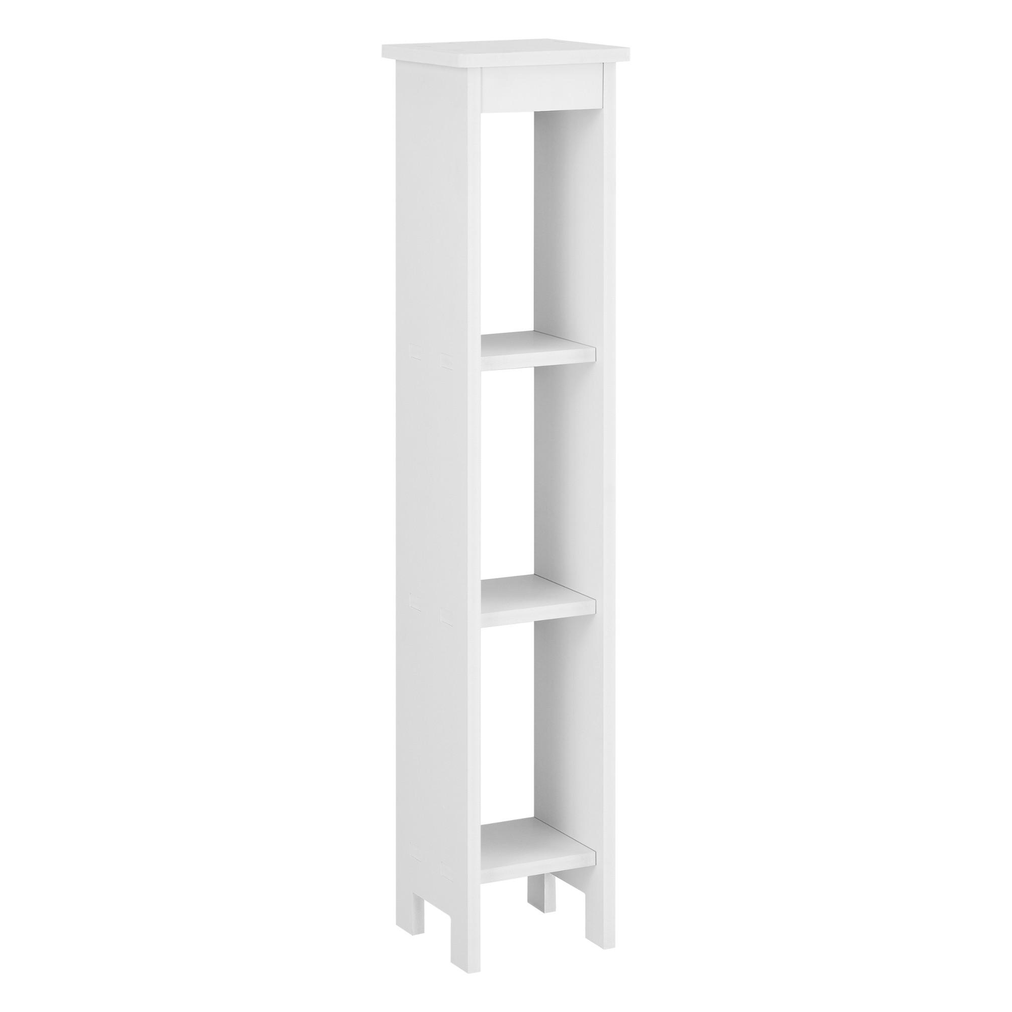 BADEZIMMERREGAL Arvika - Weiß, Kunststoff (17/80/17cm) - [en.casa]